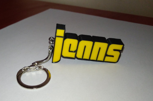 Keyring featuring the original logo