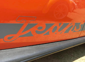 logo Jeans lateral