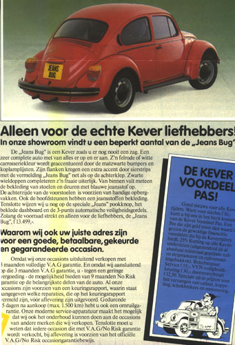 Publicité Jeans Bug Pays-Bas