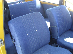 blue upholstery